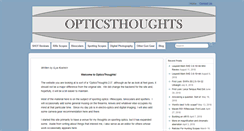 Desktop Screenshot of opticsthoughts.com