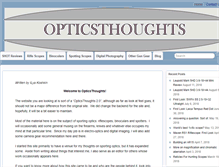 Tablet Screenshot of opticsthoughts.com